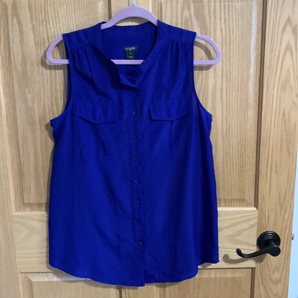 Royal blue J Crew top - Picture 1 of 4